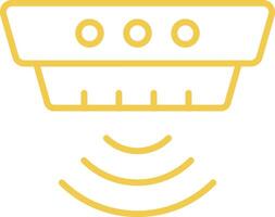 Motion Sensor Line Icon vector