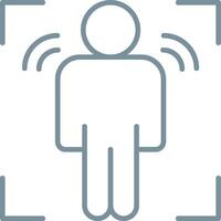Motion Capture Line Icon vector