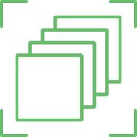 Depth Perception Line Icon vector