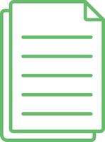 Files Line Icon vector