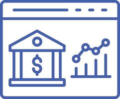 Website Analytics Line Icon vector