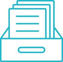 Archives Line Icon vector