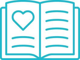 Brochure Line Icon vector