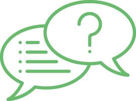 Interview Line Icon vector