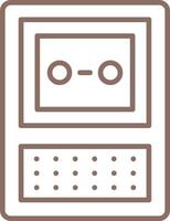 Voice Recorder Line Icon vector