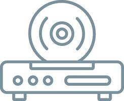 Cd Player Line Icon vector