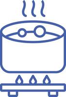 Boil Line Icon vector