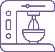 Electric mixer Line Icon vector