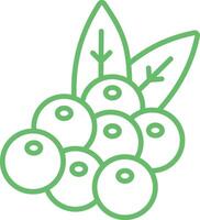 Berries Line Icon vector