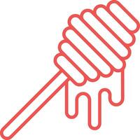 Honey Dip Line Icon vector