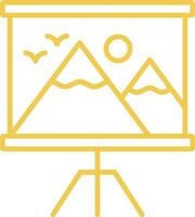 Canvas Line Icon vector