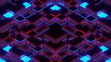 Red and Blue Square Colored Strobe Background VJ Loop in 4K video
