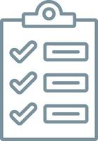 Task Line Icon vector