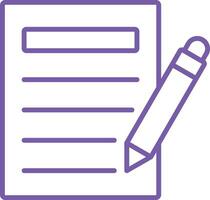Text editor Line Icon vector