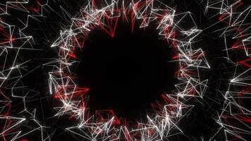Red and White Structures Moving Background VJ Loop in 4K video