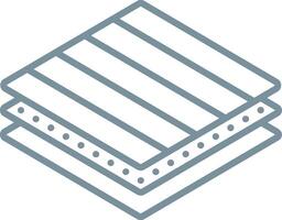 Layers Line Icon vector
