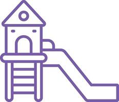 Playground Line Icon vector