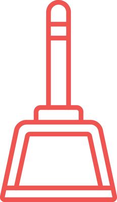 Dustpan Line Icon