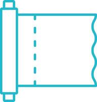 Plastic Wrap Line Icon vector