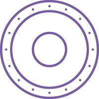 Plastic Plate Line Icon vector