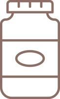 Jar Line Icon vector