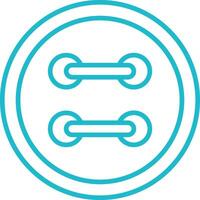 Button Line Icon vector