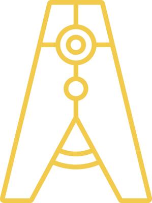 Clothes Pin Line Icon