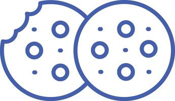 Cookies Line Icon vector