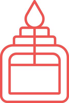 Alcohol Burner Line Icon
