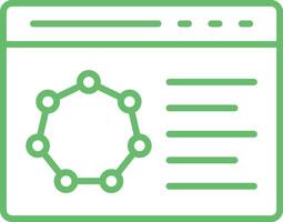 Bioinformatics Line Icon vector
