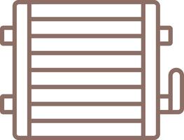 Condenser Line Icon vector