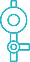 Pipette Bulb Line Icon vector