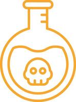 Toxicity Line Icon vector