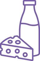 Dairy Item Line Icon vector