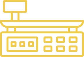 Scale Line Icon vector