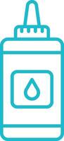 Liquid Glue Line Icon vector