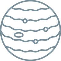 Jupiter Line Icon vector