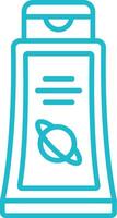 Space Food Line Icon vector