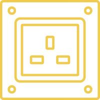 Power Socket Line Icon vector
