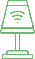 Smart Light Line Icon vector