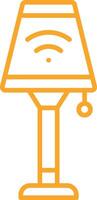 Smart Lamp Line Icon vector