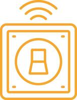 Smart Switch Line Icon vector