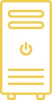 Tower Computer Line Icon vector