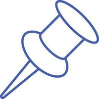 Push Pin Line Icon vector