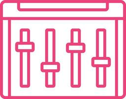 Controls Line Icon vector