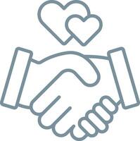 Relationship Line Icon vector