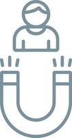 User Engagement Line Icon vector