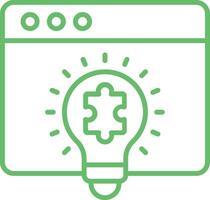 Solution Line Icon vector