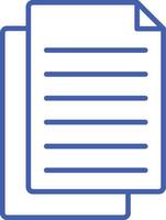 Copy Line Icon vector