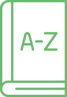From A to Z Line Icon vector